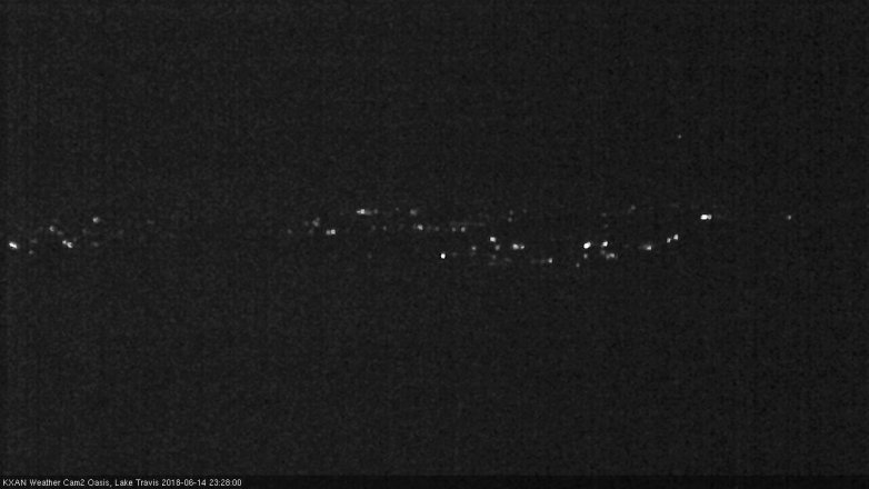 Lake Travis webcam, June 14, 2018 10:30 PM CT