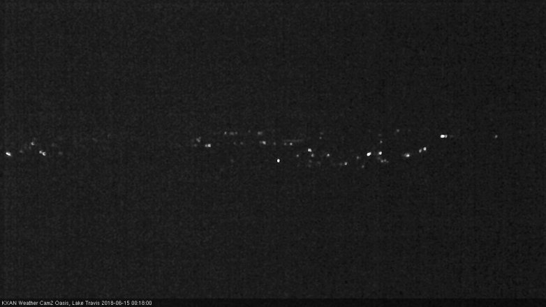 Lake Travis webcam, June 14, 2018 11:20 PM CT