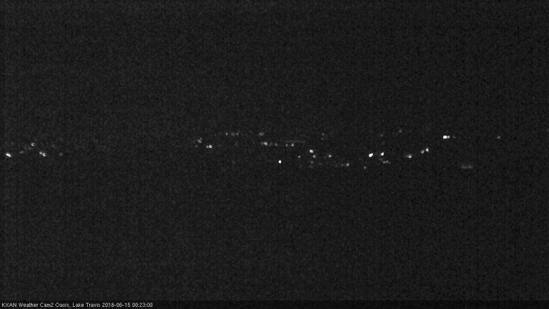 Lake Travis webcam, June 14, 2018 11:25 PM CT