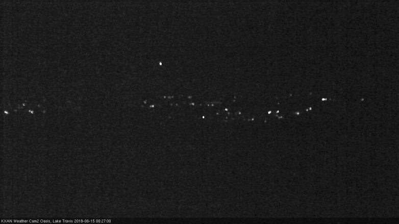 Lake Travis webcam, June 14, 2018 11:30 PM CT