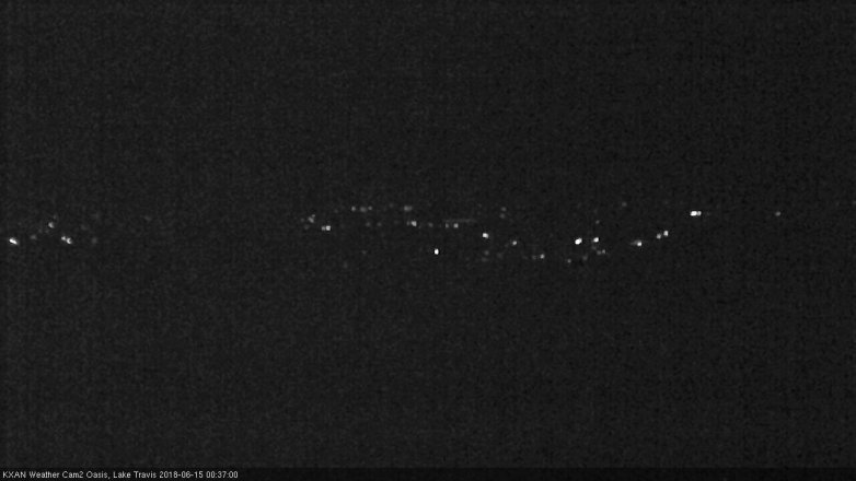 Lake Travis webcam, June 14, 2018 11:40 PM CT