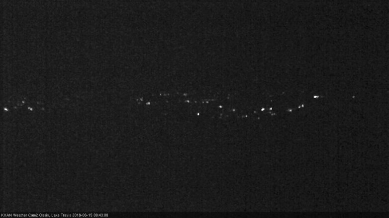 Lake Travis webcam, June 14, 2018 11:45 PM CT