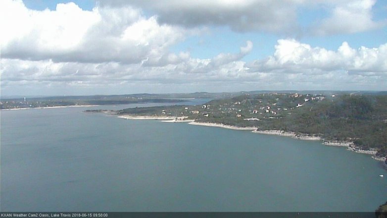 Lake Travis webcam, June 15, 2018 9:00 AM CT