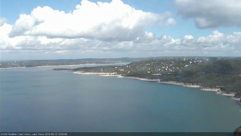 Lake Travis webcam, June 15, 2018 9:05 AM CT