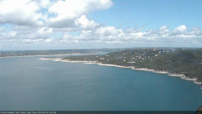 Lake Travis webcam, June 15, 2018 9:35 AM CT