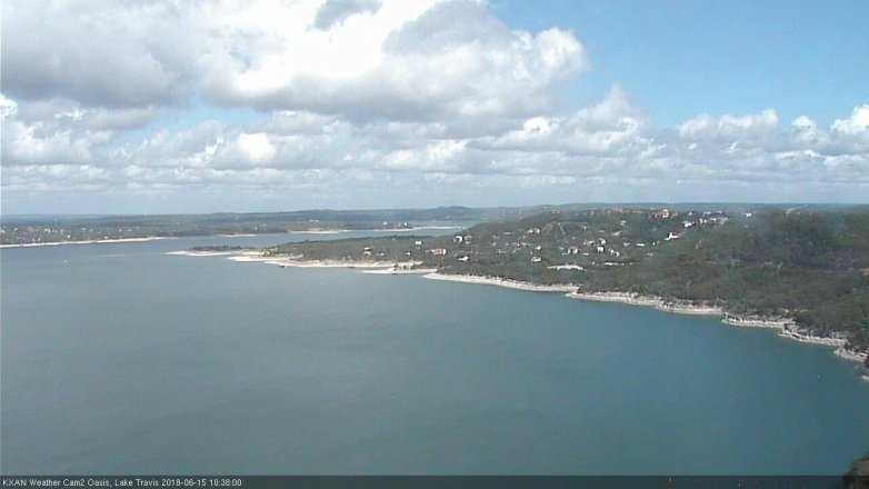 Lake Travis webcam, June 15, 2018 9:40 AM CT