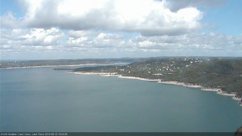 Lake Travis webcam, June 15, 2018 9:45 AM CT