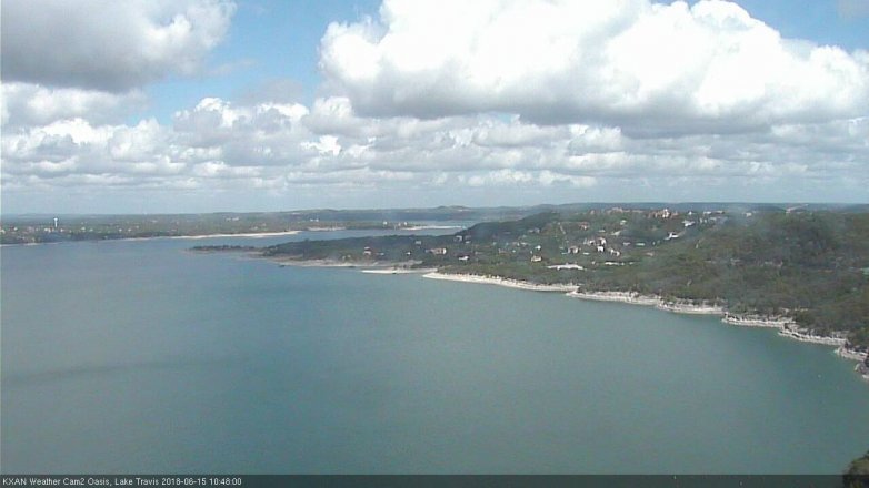 Lake Travis webcam, June 15, 2018 9:50 AM CT