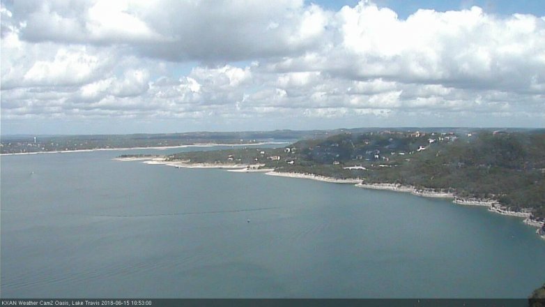 Lake Travis webcam, June 15, 2018 9:55 AM CT