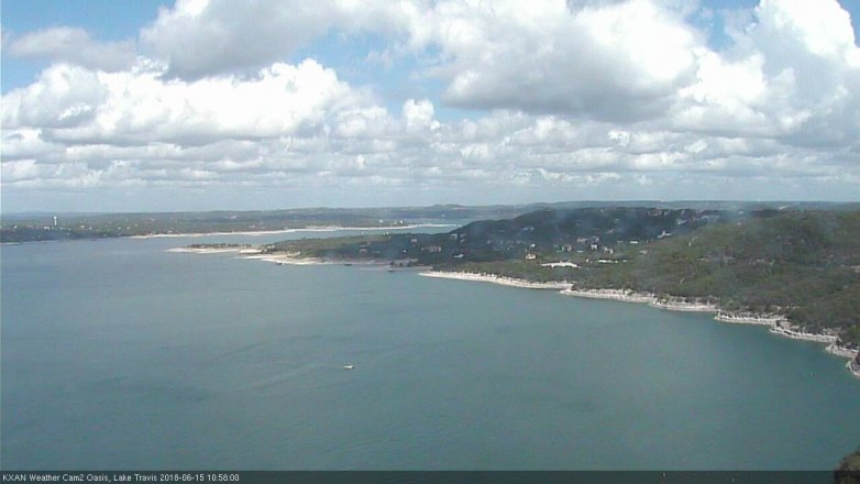 Lake Travis webcam, June 15, 2018 10:00 AM CT