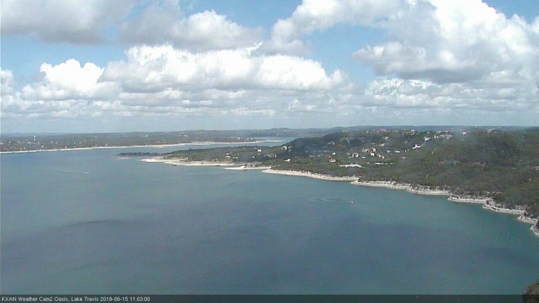 Lake Travis webcam, June 15, 2018 10:05 AM CT