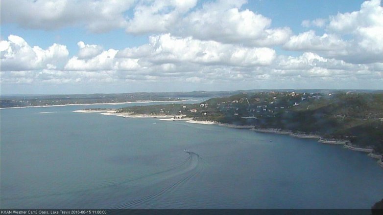 Lake Travis webcam, June 15, 2018 10:10 AM CT