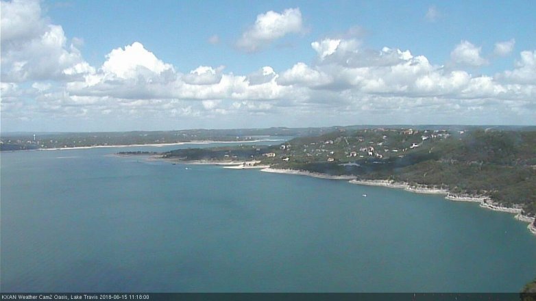 Lake Travis webcam, June 15, 2018 10:20 AM CT