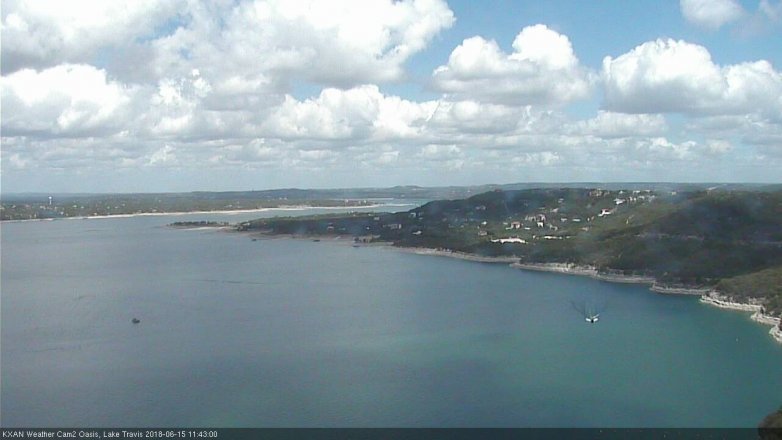 Lake Travis webcam, June 15, 2018 10:45 AM CT