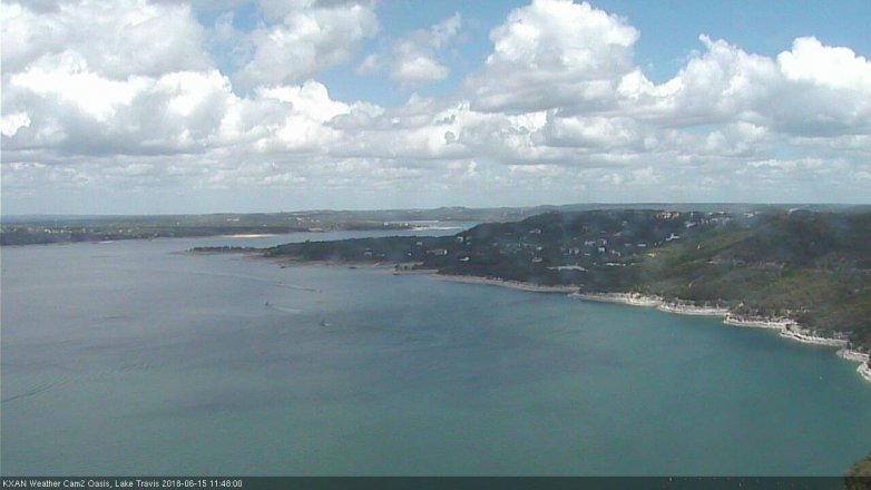 Lake Travis webcam, June 15, 2018 10:50 AM CT