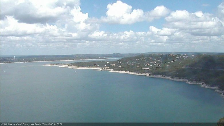Lake Travis webcam, June 15, 2018 11:00 AM CT