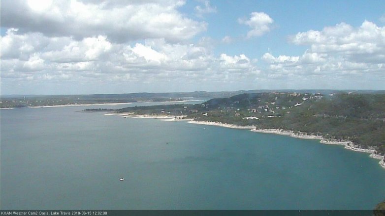 Lake Travis webcam, June 15, 2018 11:05 AM CT