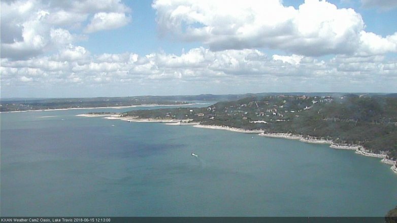 Lake Travis webcam, June 15, 2018 11:15 AM CT