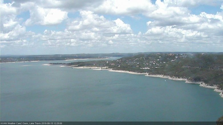 Lake Travis webcam, June 15, 2018 11:30 AM CT