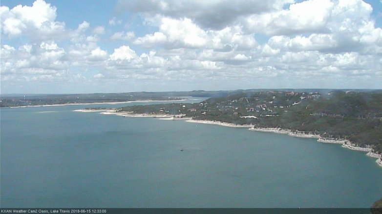 Lake Travis webcam, June 15, 2018 11:35 AM CT