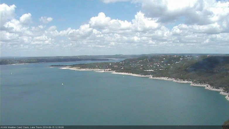 Lake Travis webcam, June 15, 2018 11:40 AM CT