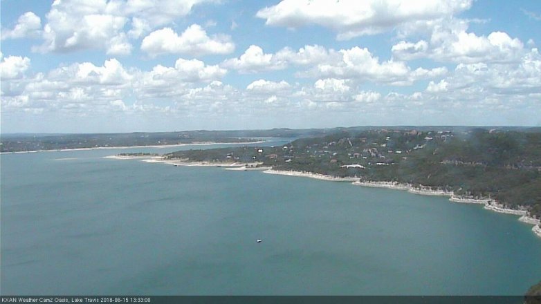 Lake Travis webcam, June 15, 2018 12:35 PM CT