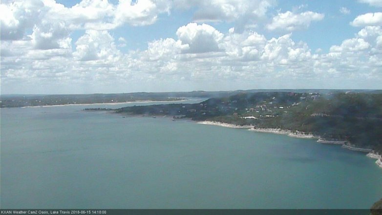 Lake Travis webcam, June 15, 2018 1:20 PM CT