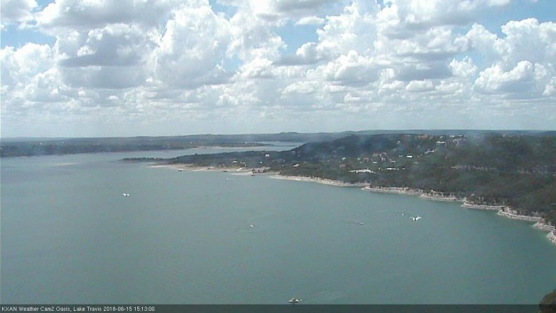 Lake Travis webcam, June 15, 2018 2:15 PM CT