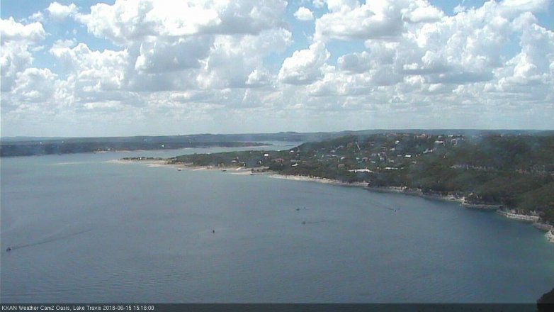 Lake Travis webcam, June 15, 2018 2:20 PM CT