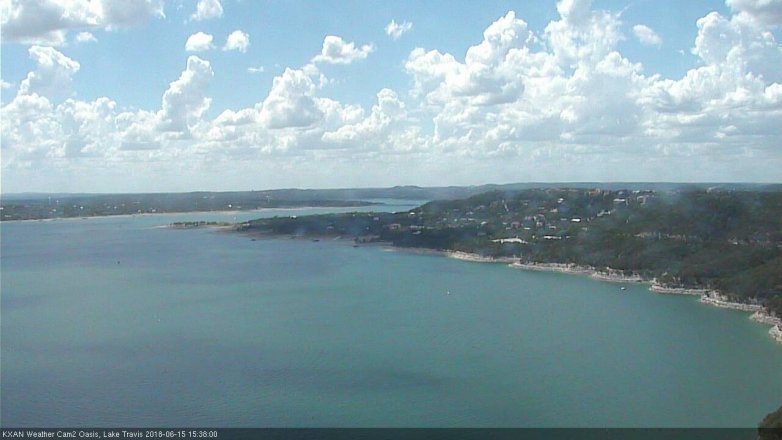 Lake Travis webcam, June 15, 2018 2:40 PM CT