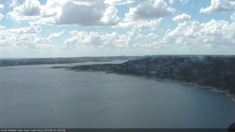 Lake Travis webcam, June 15, 2018 2:55 PM CT