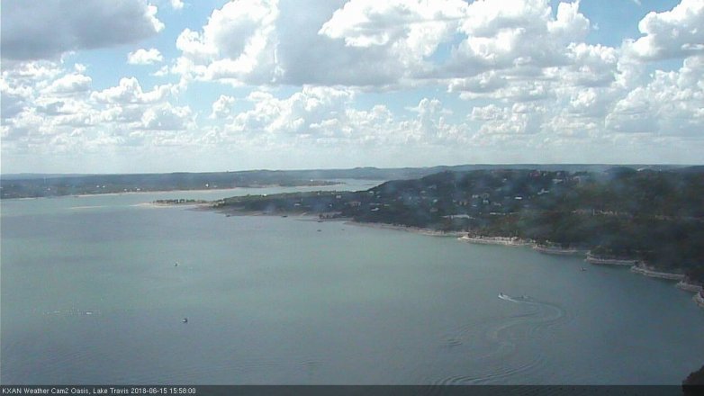 Lake Travis webcam, June 15, 2018 3:00 PM CT