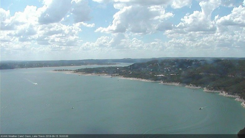 Lake Travis webcam, June 15, 2018 3:05 PM CT