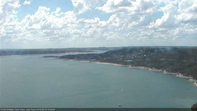 Lake Travis webcam, June 15, 2018 3:10 PM CT
