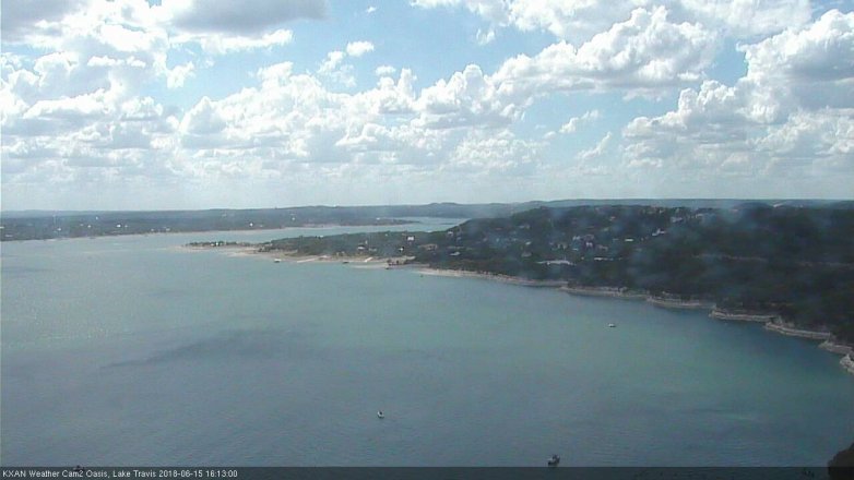 Lake Travis webcam, June 15, 2018 3:15 PM CT