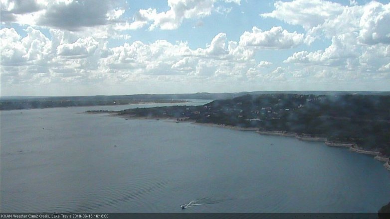 Lake Travis webcam, June 15, 2018 3:20 PM CT