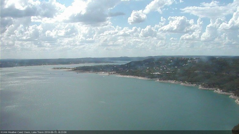 Lake Travis webcam, June 15, 2018 3:25 PM CT