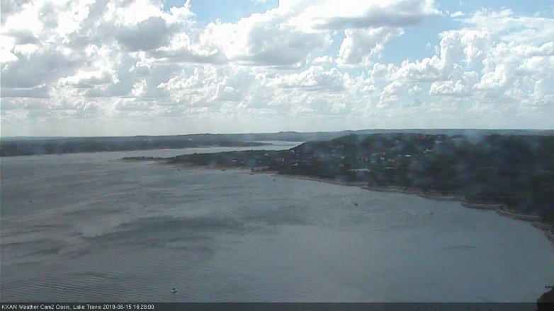 Lake Travis webcam, June 15, 2018 3:30 PM CT