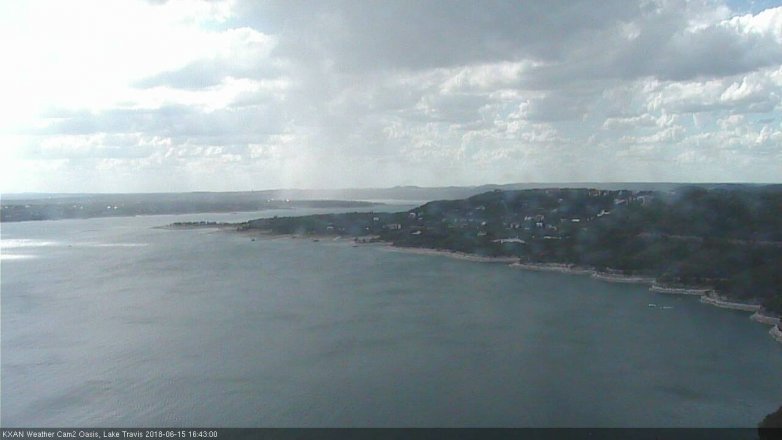 Lake Travis webcam, June 15, 2018 3:45 PM CT