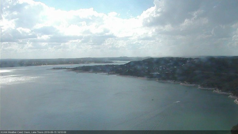 Lake Travis webcam, June 15, 2018 3:55 PM CT