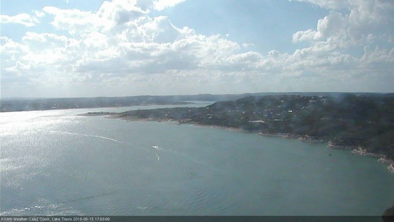 Lake Travis webcam, June 15, 2018 4:05 PM CT