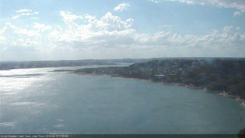 Lake Travis webcam, June 15, 2018 4:10 PM CT