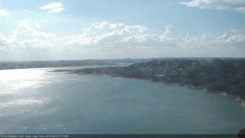 Lake Travis webcam, June 15, 2018 4:15 PM CT
