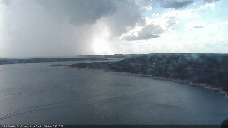 Lake Travis webcam, June 15, 2018 4:45 PM CT