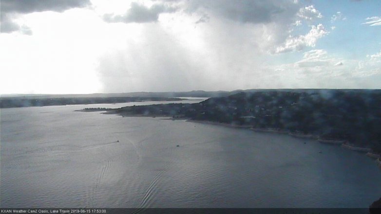 Lake Travis webcam, June 15, 2018 4:55 PM CT