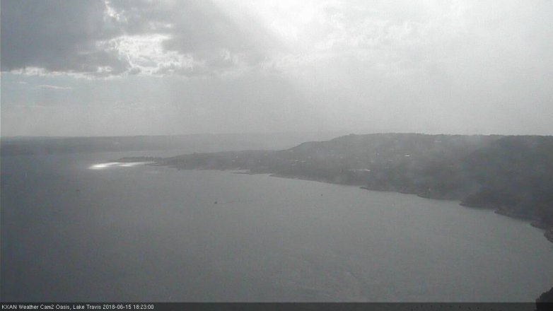 Lake Travis webcam, June 15, 2018 5:25 PM CT