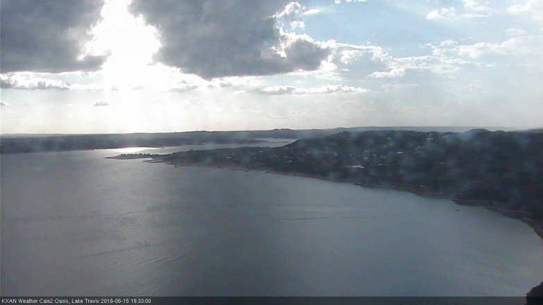 Lake Travis webcam, June 15, 2018 5:35 PM CT