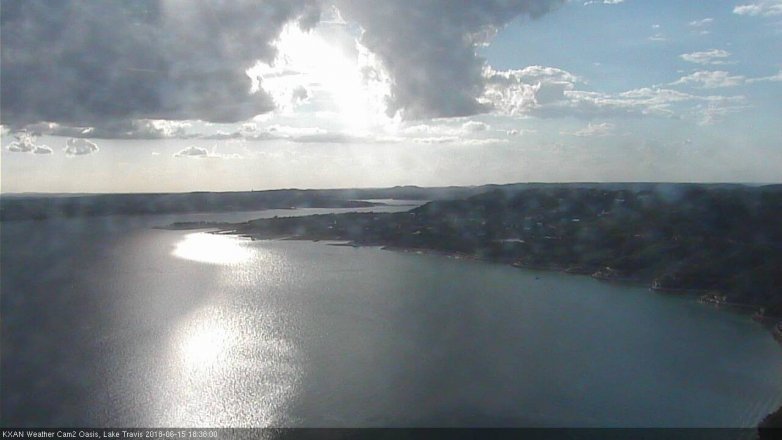 Lake Travis webcam, June 15, 2018 5:40 PM CT