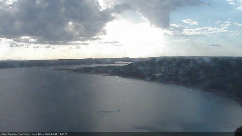 Lake Travis webcam, June 15, 2018 5:45 PM CT
