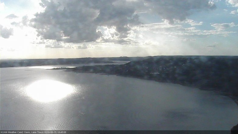 Lake Travis webcam, June 15, 2018 5:50 PM CT